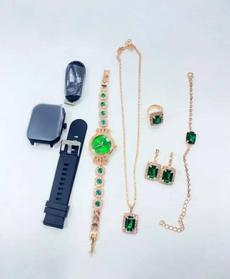 A56 Plus Smartwatch Combo Set